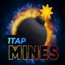 1Tap Mines slot logo by Turbo Games at Spinorhino Casino