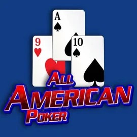 All American Poker slot logo by RTG (Reel Time Gaming) at Spinorhino Casino