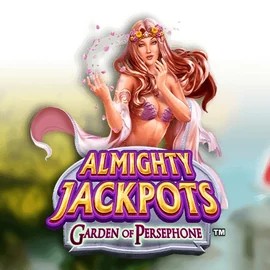 Almighty Jackpots: Garden of Persephone logo by Novomatic Spinorhino Casino