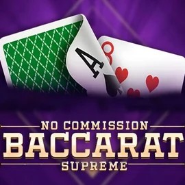 Baccarat Supreme slot logo by OneTouch Games at Spinorhino Casino