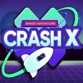 Crash X online game logo by Turbo Games on spinorhino-casino.eu