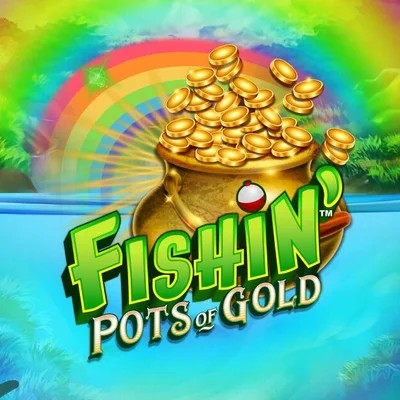 Fishin Pots Of Gold logo by Gameburger Studios at Spinorhino Casino