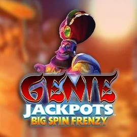 Jackpots logo of Genie Jackpots: Big Spin Frenzy from Blueprint Gaming at Spinorhino Casino