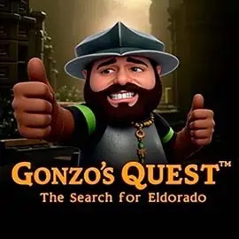 Gonzo's Quest slot logo by NetEnt at Spinorhino CasinoGonzo's Quest