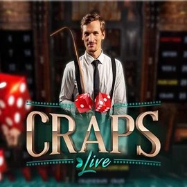 Live Craps slot logo by Evolution at Spinorhino Casino