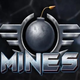 Mines slot logo by Turbo Games at Spinorhino Casino