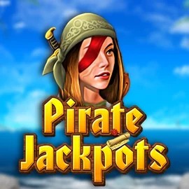 Pirate Jackpots slot logo by Belatra Games at Spinorhino Casino