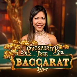 Prosperity Tree Baccarat logo by Evolution at Spinorhino Casino