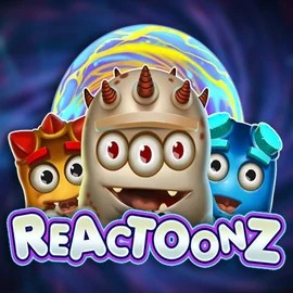 Official Slots logo: Reactoonz by  at Spinorhino Casino