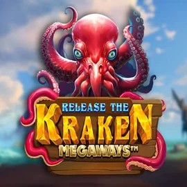 Release the Kraken Megaways slot logo by Pragmatic Play at Spinorhino Casino