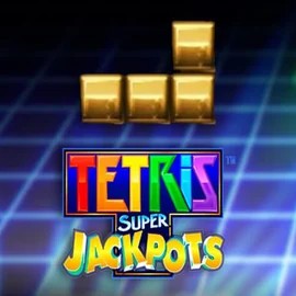 Tetris Super Jackpots logo by WMS at Spinorhino Casino